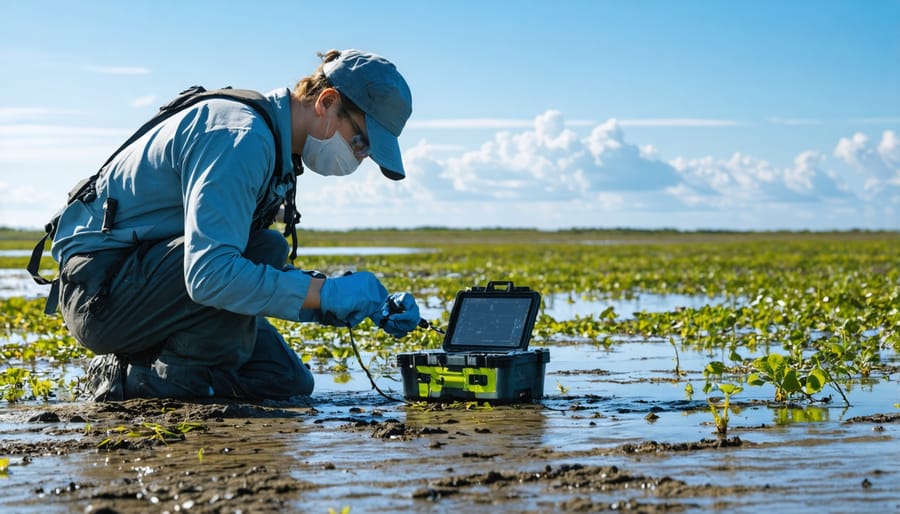 Coastal biodiversity monitoring fieldwork