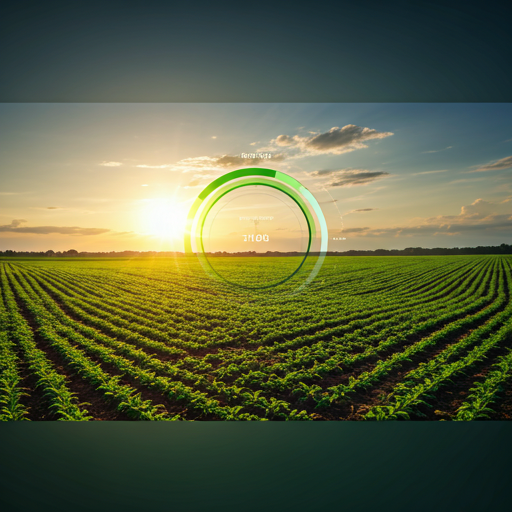 Sweeping landscape with terrain and soil-health digital overlays - Phyterra's solution domains.